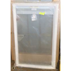 DOOR GLASS INSERT WITH BUILT IN VENETIAN BLIND