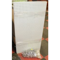 STEEL PEGBOARD WITH PEGBOARD HANGERS