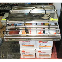 LOT WITH 4-1/2 ROLLS OF SARAN WRAP &TRAY WRAPPING