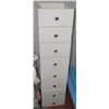 Image 1 : LOT OF 4 WHITE 2 DRAWER SHELVES 13" X 15" X 13"