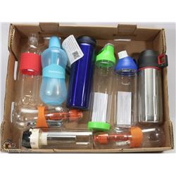 LARGE FLAT WITH REFILLABLE WATER BOTTLES