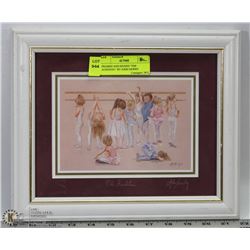 FRAMED AND SIGNED "THE AUDITION " BY JOHN NEWBY