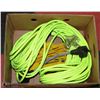 Image 1 : 12 GA 100' EXTENSION CORD WITH ADAPTOR AND YELLOW