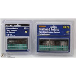 LOT OF 2 NEW DIAMOND POINTS SETS 30 PC & 20 PC