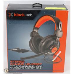 BLACKWEB STEREO GAMING HEADSET WITH AN