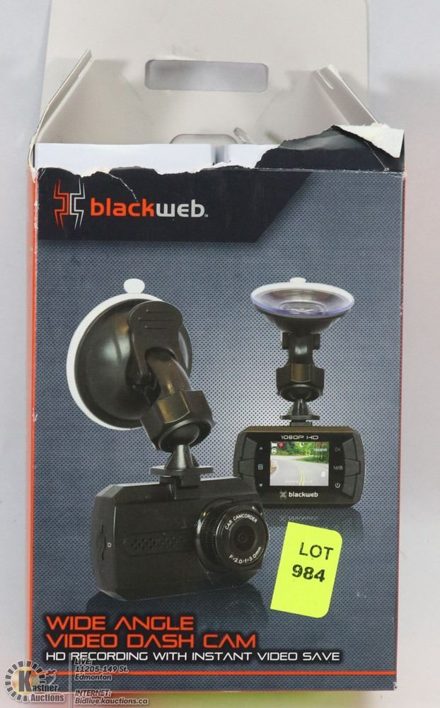 BLACKWEB 1080P HD WIDE ANGLE DASH CAMERA