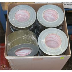 CASE WITH 16 ROLLS OF COMMERCIAL GRADE DUCT TAPE