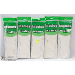 GROUP OF 5 NEW ONE SIZE FITS ALL INSOLES