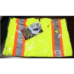 SIZE 2XL PIONEER HI VIS POLYESTER RAIN JACKET