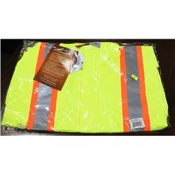 SIZE 3XL PIONEER HI VIS POLYESTER RAIN JACKET