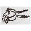 Image 2 : Spanish Colonial Brass Inlaid Spurs Ca 1780-1820