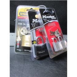 New Bundle of 5 Locks / Master Locks & Stanley