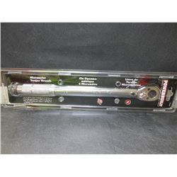 New Powerbuilt 3/8 drive Micrometer Torque Wrench / 10 - 80 ft lbs