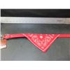 Image 1 : New Dog Coller with Bandana Sewn on / 15" - 18.5 inch Large dogs Red
