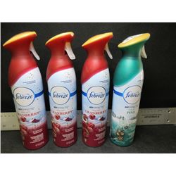 4 Febreeze Air Effects / 1 Pine & 3 Cranberry