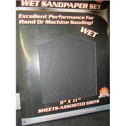 New 9 x 11 Wet Sandpaper 20 sheets excellent performance / 60-100-150-240 grits