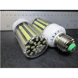2 New Large 136 LED Cobb Lightbulbs / white save huge on power