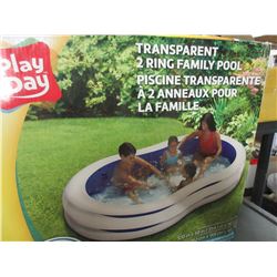 2 ring Family Pool /  100 x 58 inches 18 in deep open box