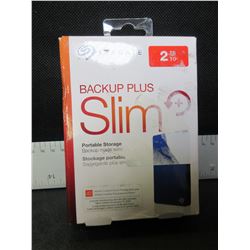 New SEAGATE 2TB Backup plus slim Portable Storage / great value