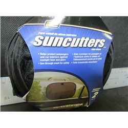 Pack of 2  New Suncutters Side Shades for your car / protects passengers