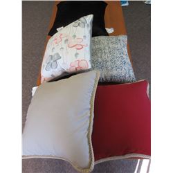 5 Assorted New Pillows / 2 need a small stich see Pics