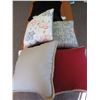 Image 1 : 5 Assorted New Pillows / 2 need a small stich see Pics