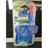 Image 1 : New US Divers Snorkeling set / Mask - Snorkel - Fins & Mesh bag / 4+