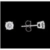 Image 2 : 1.02 ctw Diamond Earrings - 14KT White Gold