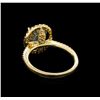 Image 3 : 14KT Yellow Gold 2.62 ctw Aquamarine and Diamond Ring