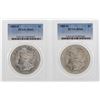 Image 1 : Lot of (2) 1885-O $1 Morgan Silver Dollar Coins PCGS MS63