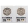 Image 2 : Lot of (2) 1885-O $1 Morgan Silver Dollar Coins PCGS MS63