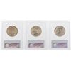 Image 2 : Set of 1946/S/D Booker T. Washington Memorial Half Dollar Coin PCGS MS65