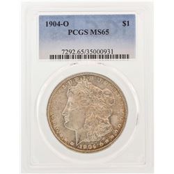 1904-O $1 Morgan Silver Dollar Coin PCGS MS65