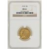 Image 1 : 1910 $5 Indian Head Half Eagle Gold Coin NGC MS61