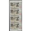 Image 1 : Uncut Sheet of (4) State of Louisiana Baby Bond Obsolete Notes