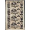 Image 1 : Uncut Sheet of 1800's $20 Canal Bank Obsolete Notes