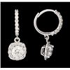 Image 2 : 2.72 ctw Diamond Earrings - 14KT White Gold