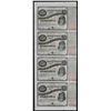 Image 1 : Uncut Sheet of (4) State of Louisiana Baby Bond Obsolete Notes