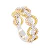 Image 4 : 0.5 ctw Diamond Band - 18KT White, Yellow & Rose Gold