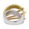 Image 3 : 1.53 ctw Diamond Ring - 18KT White, Yellow & Rose Gold