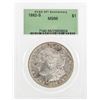 Image 1 : 1882-S $1 Morgan Silver Dollar Coin PCGS MS66