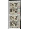 Image 1 : Uncut Sheet of (4) State of Louisiana Baby Bond Obsolete Notes
