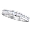 0.50 CTW Diamond Wedding Anniversary Ring 10KT White Gold - REF-24K2W
