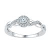 0.21 CTW Diamond Solitaire Bridal Engagement Ring 10KT White Gold - REF-24X6Y