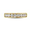 Image 2 : 1 CTW Diamond Single Row Wedding Ring 14KT Yellow Gold - REF-119H9M