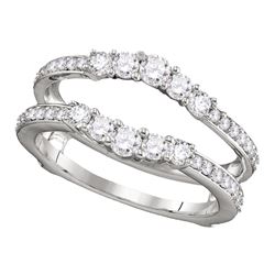 0.75 CTW Diamond Ring 14KT White Gold - REF-82Y4X