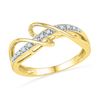 Image 1 : 0.10 CTW Diamond Ring 10KT Yellow Gold - REF-16Y4X