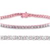 Image 1 : Natural 3ct VS-SI Diamond Tennis Bracelet 14K Rose Gold - REF-200W2K