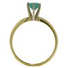 Genuine 0.65 ctw Emerald Ring Jewelry 14KT White Gold - REF-28X5M