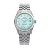Image 1 : Rolex Pre-owned 36mm Mens Ice Blue Dial Stainless Steel - REF-460M4R